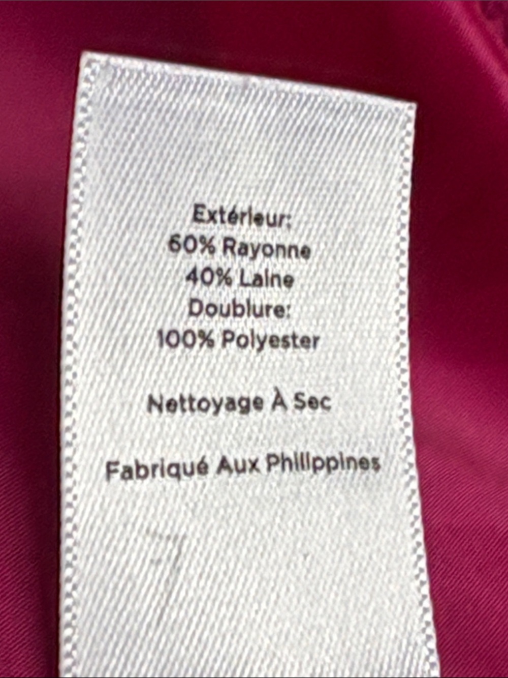 Talbots Ruffle Pocket Fuchsia Jacket - Picture 8 of 8